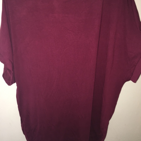 Avenue Wine Color Sporty Top - Picture 2 of 2